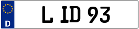 Trailer License Plate